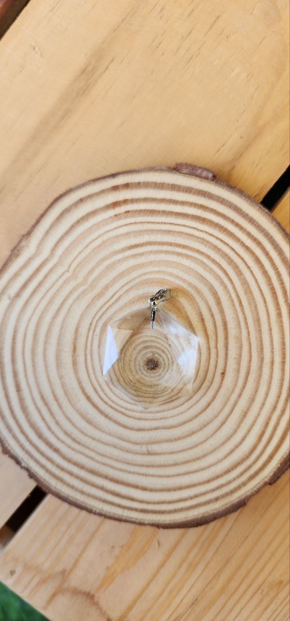 Star of David Clear Quartz Pendant