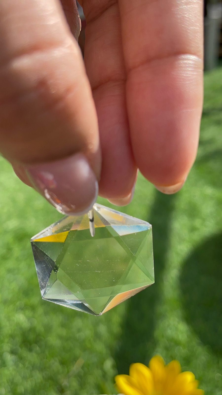 Star of David Clear Quartz Pendant