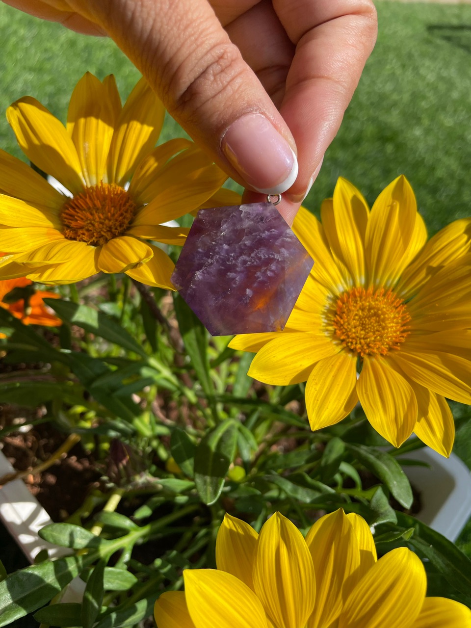 Star of David Pendant in Amethyst